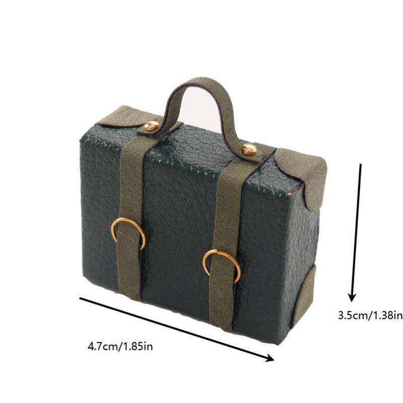 1:12 Dollhouse Miniature Briefcase Suitcase Model Decor Toy Doll House Accessories