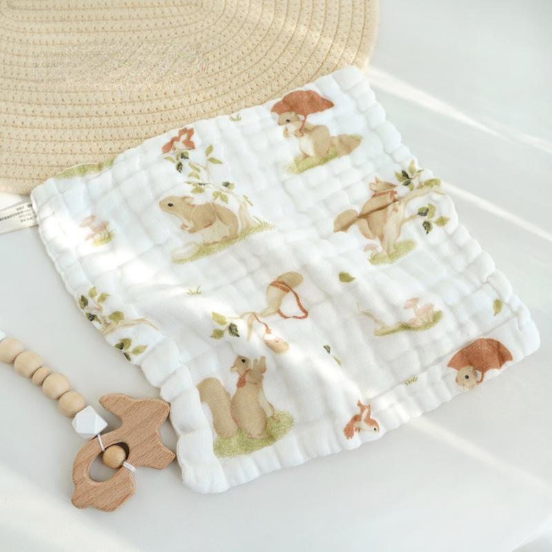 6 Lagen Baumwollgaze Baby Waschlappen Mullwindeln 5 Stück Neugeborenen Baby Handtuch Set Weiches Waschhandtuch Babys Zubehör