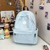 Mountaineering trip new Korean version schoolbag student backpack high school student junior high school student solid color simple backpack