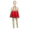 Costume Cappuccetto Rosso per Bambine da 1 a 3 Anni: Set Vestito e Mantello da Strega per Cosplay di Halloween