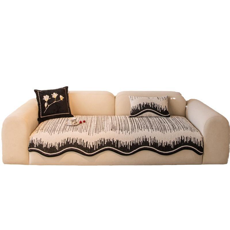 Irregular Special-Shaped Sofa Cushion Universal In All Seasons  New High-End Seat Cushion Non-Slip Straight Leather Sofa Cover