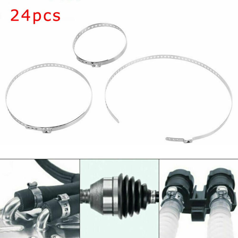 Axle CV Joint Boot Crimp Clamp Kit Driveshaft Stainless Steel CV Boot Clamp 20-50/50-120mm Adjustable drive shaft boot clamps