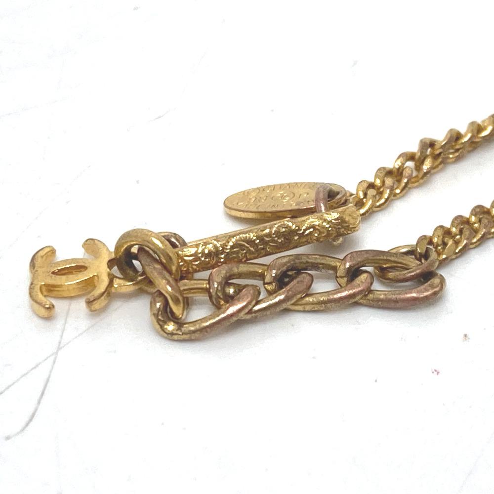 CHANEL 98P CC Mark Soccer Accessories Bracelet Metal Gold