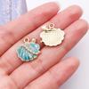 Alloy Pearl Inlaid Fishtail Charm for DIY Necklace, Bracelet & Earrings – Luxury Jewelry Accessory