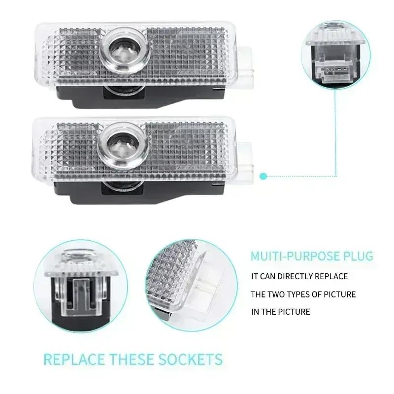-LED Car Door Projector Light HD Laser Welcome Ghost Lamp for BMW 1/3/5/6/7 Series&X3/X6/Z4 | E81/E71/E90/E93/F30/F10/E92/E60/E8