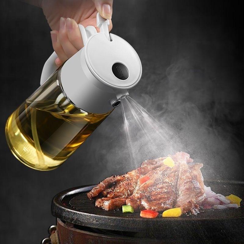 Bottiglia Vetro 470 Ml Spruzzatore Olio 2 In 1 LOBVABA - 470 Ml, In Vetro, Per Friggitrice Ad Aria, BBQ, Insalate, Con Ugello A Spray E Versatore Ugello Spray E Versatore