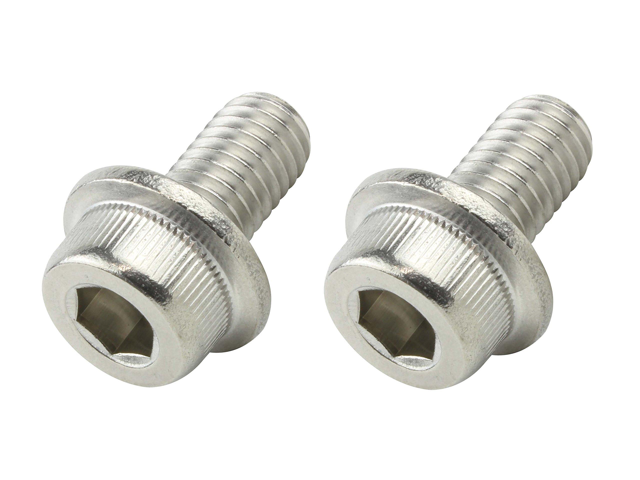 POSH FAITH Motorcycle Supplies Flange Cap Bolt Stainless Steel 2 M8×10