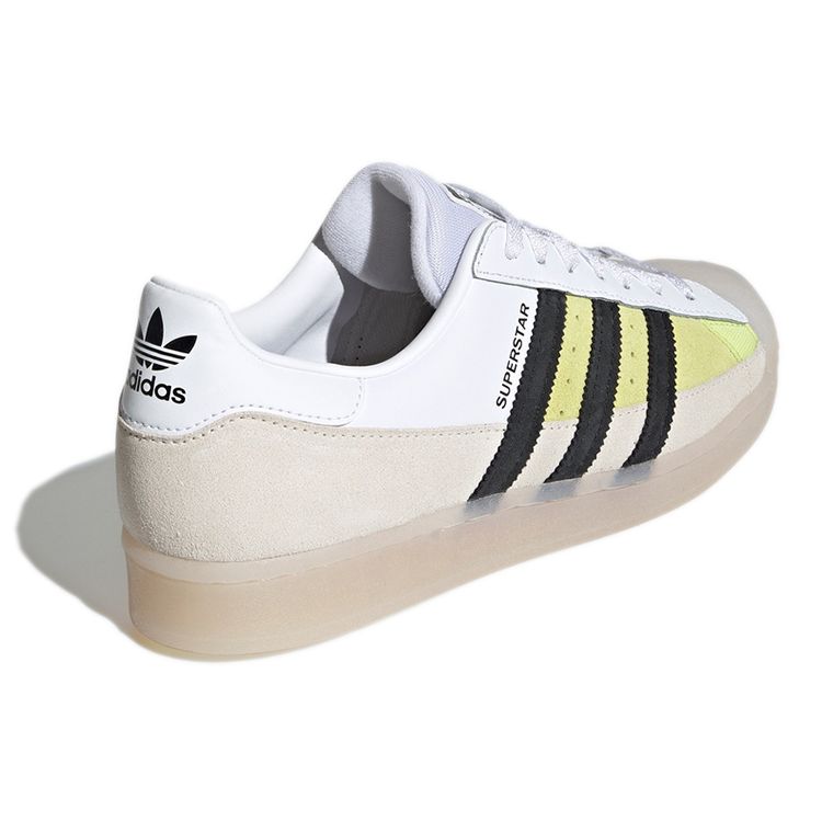 Adidas Originals Superstar Retro Versatile Casual Durable Low-Top Skate Shoes Unisex Sneakers Khaki White GX2887