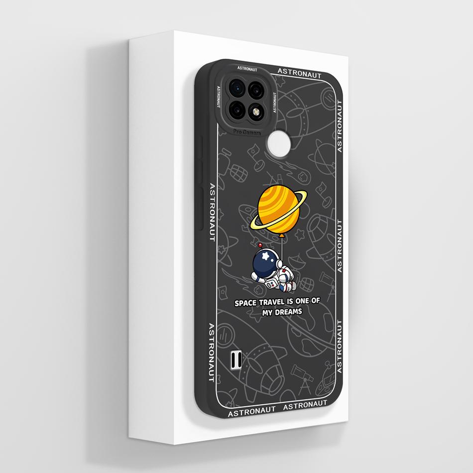 For Realme C21 C21Y C25 C25Y C25S Case Soft Liquid Silicone Phone Housing For Realme C 21 C 25 Anti Drop Artistic Back Covers