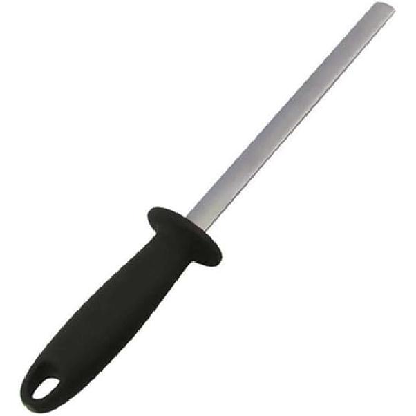 8 Inch Diamond Knife Sharpening Steel Rod, Professional Kitchen Diamond Knife Blade Sharpener Rod Stick, Knife Honer Steel for Honing Knife Blades, 5#