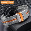 MEN Titanium Wristband for Samsung Galaxy Watch 7 6 Classic 5 PRO Luxury 20mm 22mm Strap for Huawei Watch 4/4 Pro GT 5 4 3 46mm