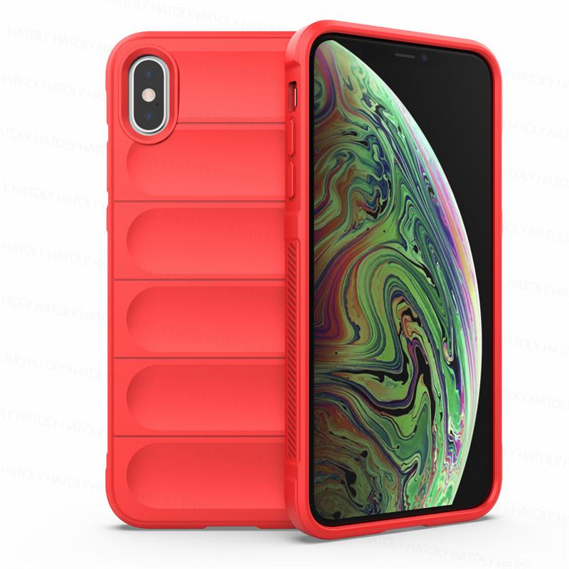 Für iPhone XS Max Hülle Hautfreundlich Stoßfest Silikon TPU Handy Rückseite für iPhone X XR XS Max Hülle Fundas iPhone XS Max