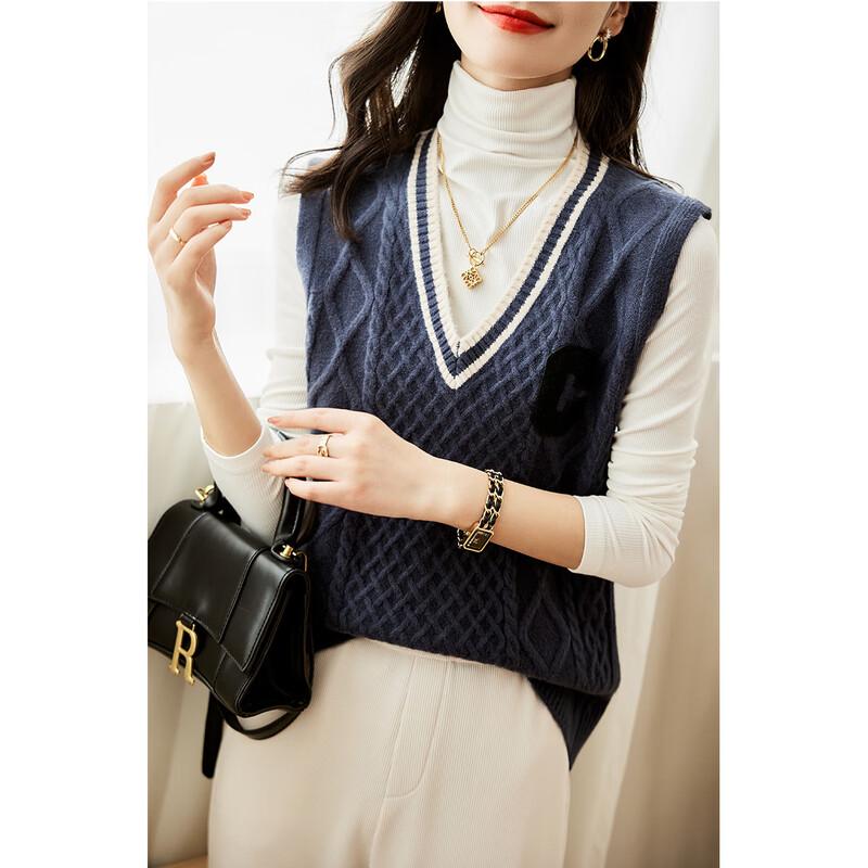 

Firstview Women s Casual Knitted Vest One Size