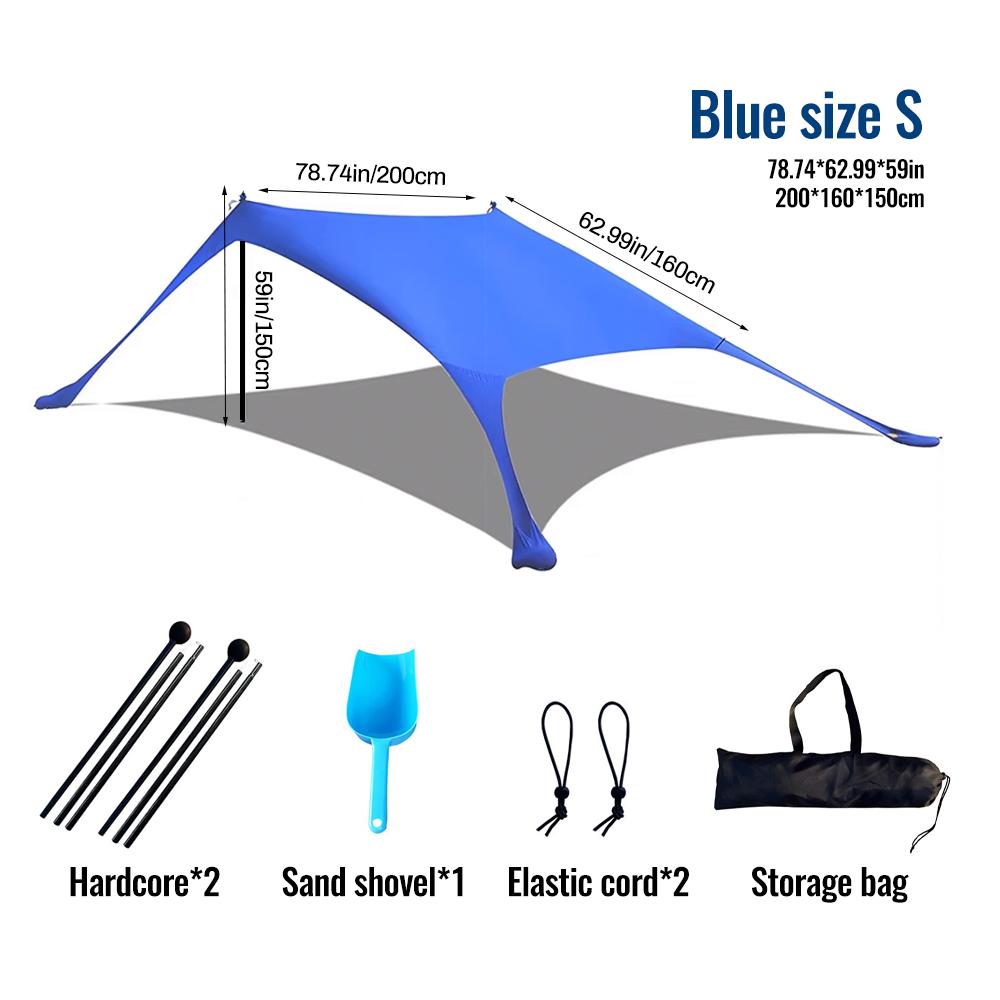 Hot Sell Portable Lycra Beach Canopy Tent UV Protection Sunshade Easy Setup Outdoor Shelter for Camping Picnic Fishing shelter