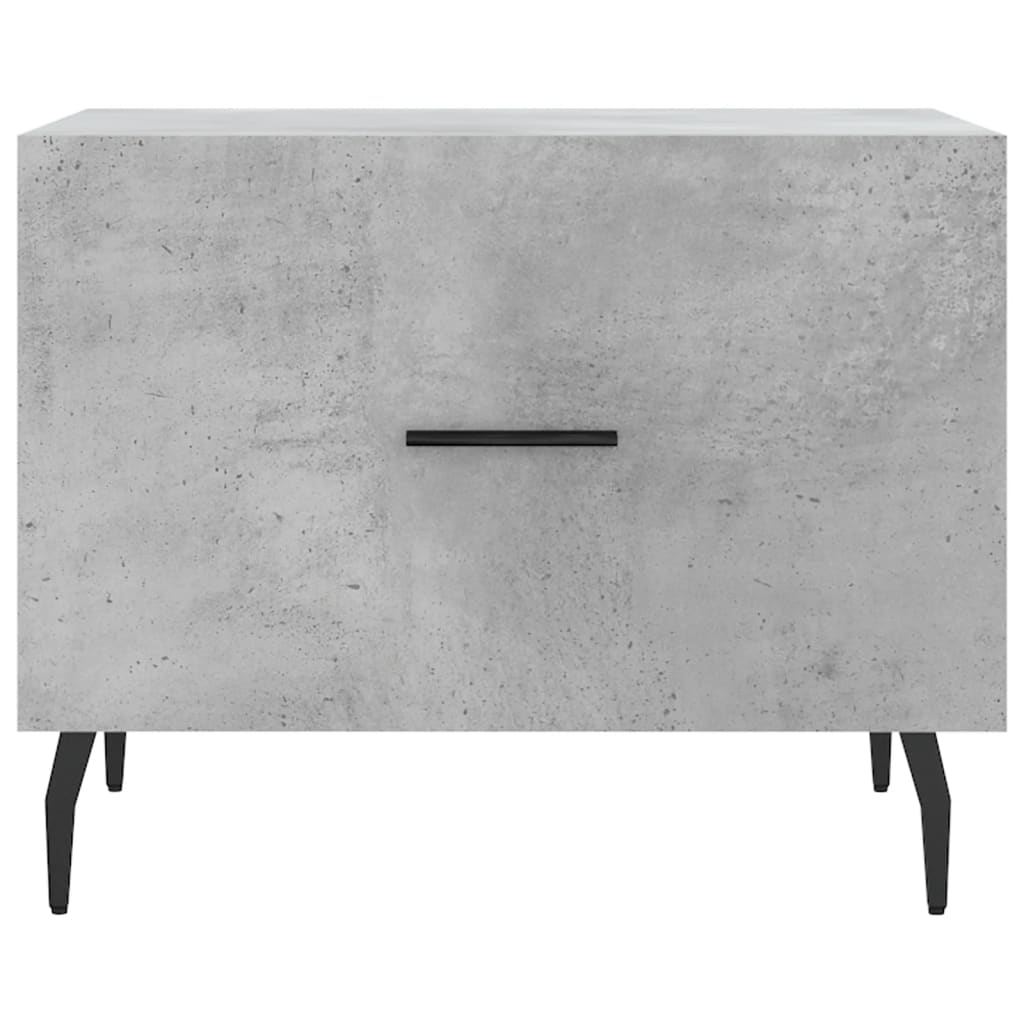 Coffee Tables, 2 Pcs, Concrete Grey, 50x50x40 Cm