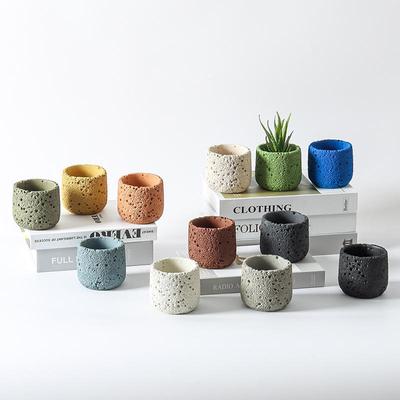 Cross-Border Cement Textured Aroma Candle Holder - Stone Diffuser Ornament