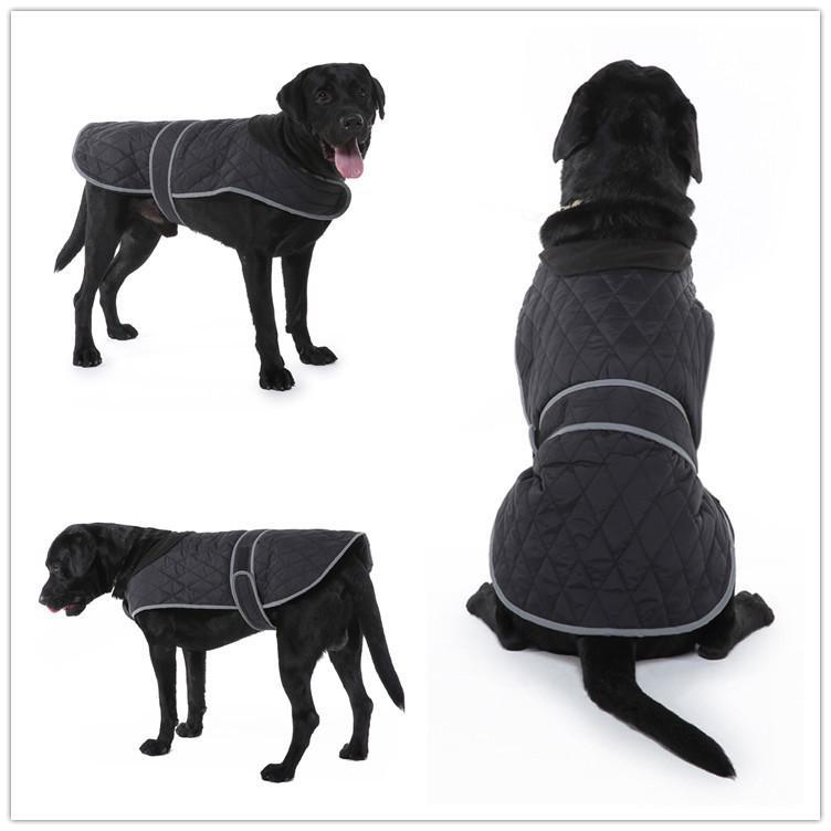 Meiqi Reflective Winter Jacket for Large Dogs - Pet Coat for Shiba Inu & Golden Retriever