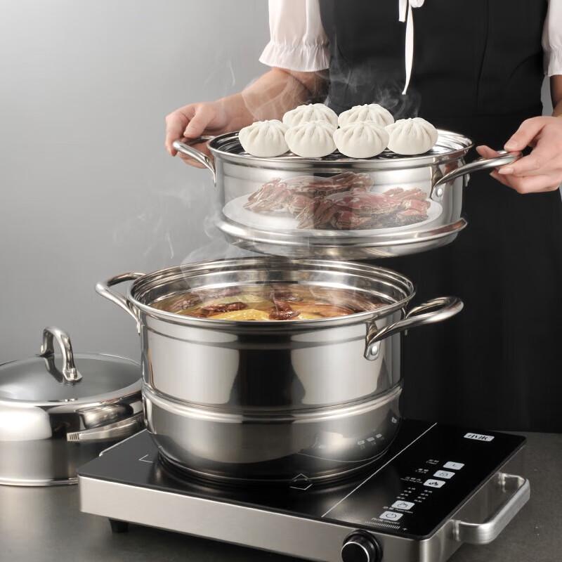 Fu'ou Mehrschichtiger Dampfgarer aus 304 Edelstahl