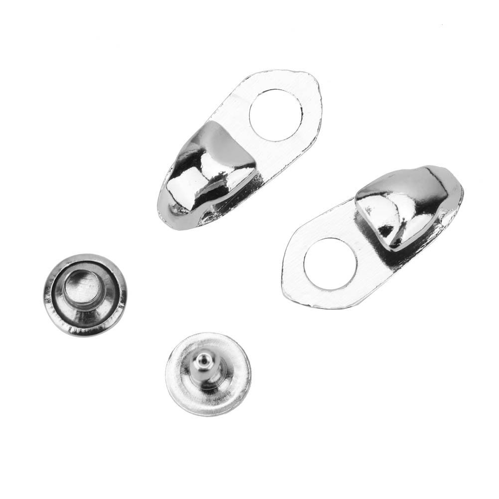 20 Sets Legering Schoen Veter Haken Veter Beslag met Klinknagels voor ReparatieCelsiusKampCelsiusWandelenCelsiusKlimmen Accessoires(#1