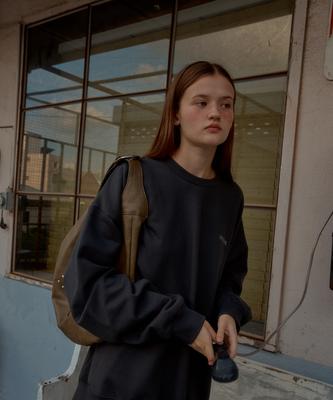 Leteoli Leterie Logo Sweatshirt_Charcoal