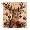 Christmas Gift for Craft Lovers Xmas Faux Pearl Painting Kit, 3D Art DIY Winter Scene Set Holiday Project Adults, Festive Home Wall Decor Projects