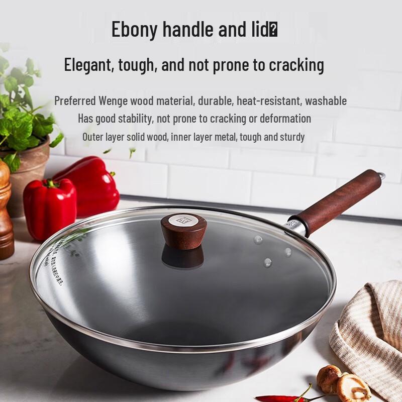 Zwilling Dragon Series Flat-Bottom Iron Wok