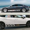 2PCS Car Door Racing Stripe Sticker Vinyl Decor Auto Exterior Decal Decor Tuning Accessories For Tesla Model 3 Y S X 2016-2024