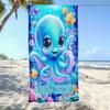 1pc  Personalized Cute Blue Octopus Underwater World Beach Towel