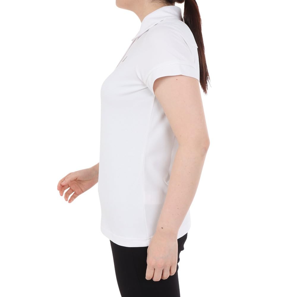 Golf Short Sleeve Polo Shirt Thermal UV 0 [New Balance] Women's (KoKaGeMAX Cooling, Protection, Stretch) / 012-4168503 030_White [S]