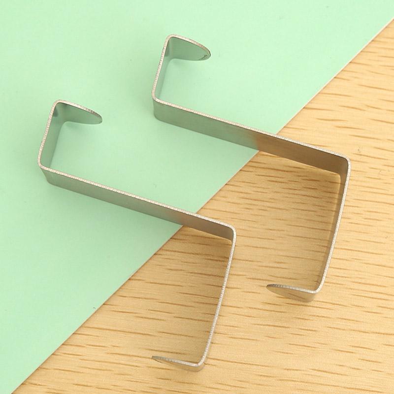 Door Hook Stainless Steel Kitchen Cabinet Clothes Bag Hanger Hook Clips Home Storage Hanger