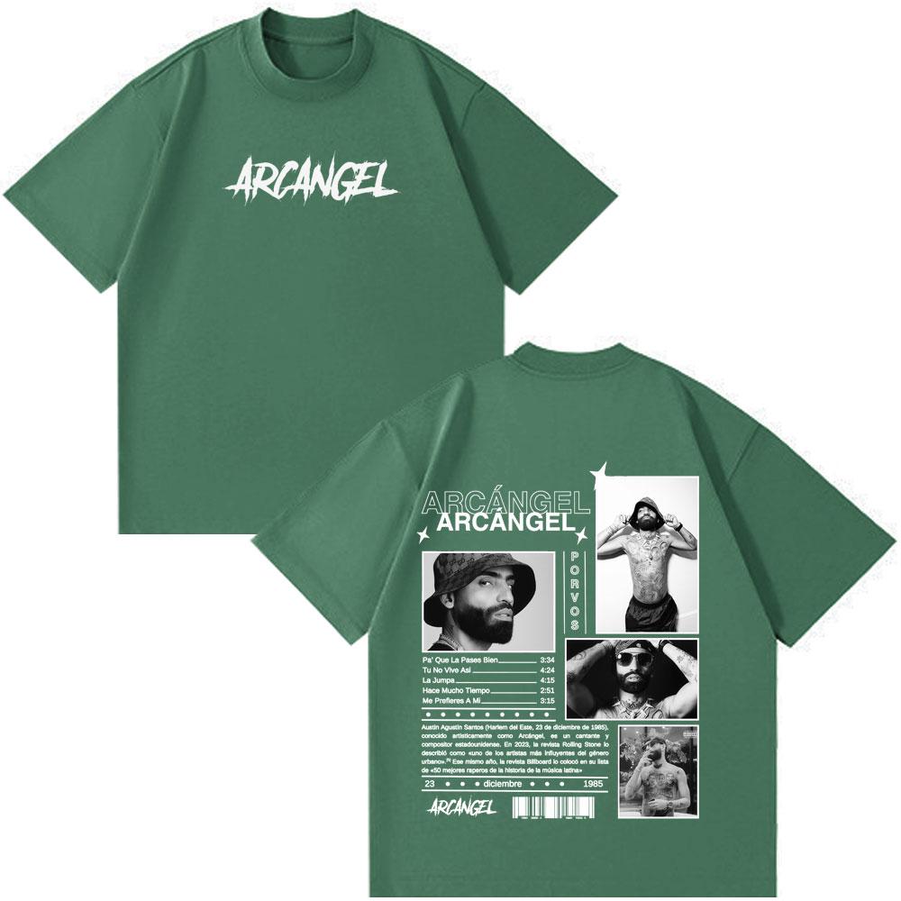 Rapper Arcangel Album T Shirt Men Women Hip Hop Fashion Oversized Short Sleeve Tshirt Casual Cotton Harajuku Tshirts Fan Gifts