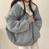 Loose Hooded Winter Warm Coat with Fleece and Thickened Jacket for Women In Cotton-padded Jacket