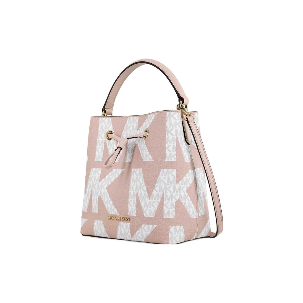 New MICHAEL KORS Suri Artificial Leather Bucket Bag, Shoulder Bag, Crossbody Bag, Handbag Medium Women's Soft Pink 35T1GU2M8V-648