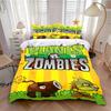 2026 NEW Game Plants Vs Zombie Cute Cartoon Pillowcase Quilt Cover Anime PVZ Sunflower Peashooter Set Bedding Birthday Gift