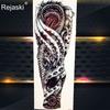 1PC Cool Totem Temporary Tattoo Fake Black Full Arm Tattoo Sticker For Men Summer Style Tatoos Decal