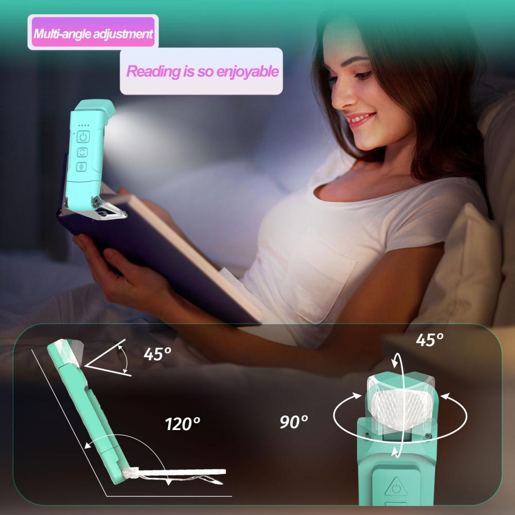 LED Table Lamp USB Chargeable Desk Lamps Foldable Eye Desktop Reading Night Lights Adjustable Brightness Reading Lamp
