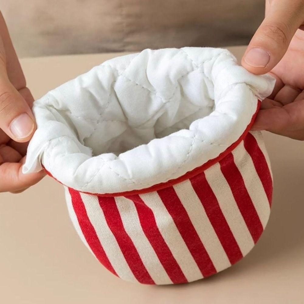 2pcs/set Polka Dot Microwave Safe Gloves Anti-Scald Kitchen Gloves Protective Baking Gloves  Baking