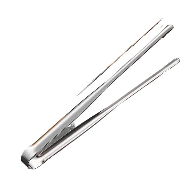 Stainless Steel Grill Tongs Food Clip Steak Clip Bread Tong Cooking Utensils Party Non-Slip Kitchen Gadgets Accessories