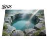 Living Room Area Bottomless Pit Mat 3D Illusion Floor Rug Optical Hole Realistic Fun Entrance