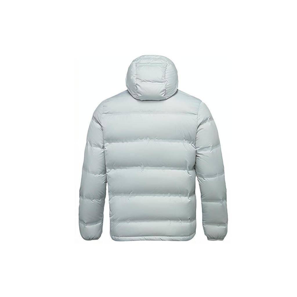 Li Ning Wade Series Cold Resistant Warm Hooded Down Jacket Men Outerwear Coin-Gray AYMQ043-3