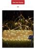 Colorful Outdoor Solar LED Tube Strip Lights - USB/Battery Powered Christmas Lighting with Copper Wire