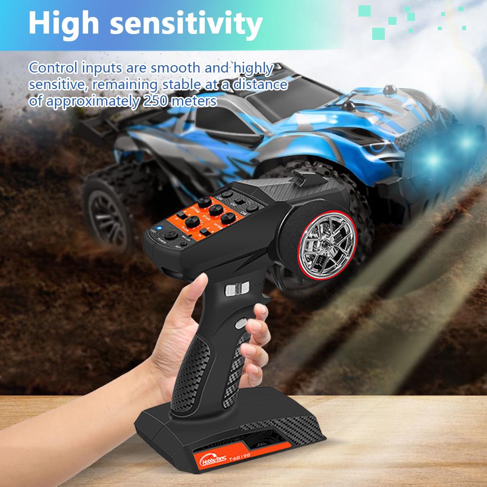 7 Channels 2.4GHz RC Radio System RC Transmitter and Receiver Anti-Jamming Remote Controller for RC Car Crawler Boat