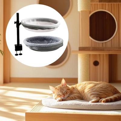 Office Work Desktop Cat Bed with Washable Cover Fashion Keep Workplace Tidy Lounger