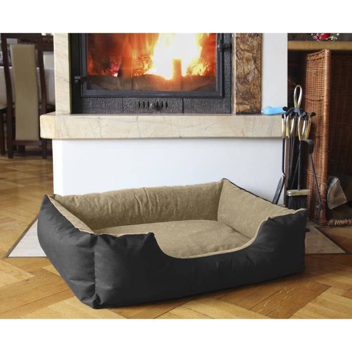 Lit Pour Chien - BedDog® - LUPI - 55x40 Cm - NAMIB-BLACK - Rectangulaire