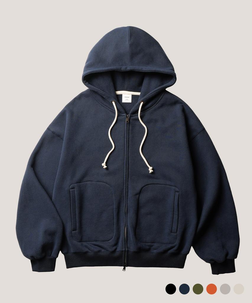 Perstep Hatch Lock Crop Zip-Up Hoodie Navy Sjhd4730