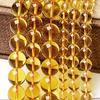 4MM 6MM 8MM 10MM 12MM 14MM Round Gemstone Yellow Citrine Natural Stone Beads Strand for Jewelry Making Wholesale 15"
