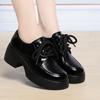 fashion Soft Leather Uniform Shoes Female British Girl Japanese Wild Black Retro Mary Jane Shoes Lolita Platform Shoes Low Anti-slip