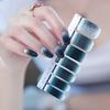 2pc Wraps Decals Beauty Glitter Powder Nail Stickers Gradients Color Full Cover