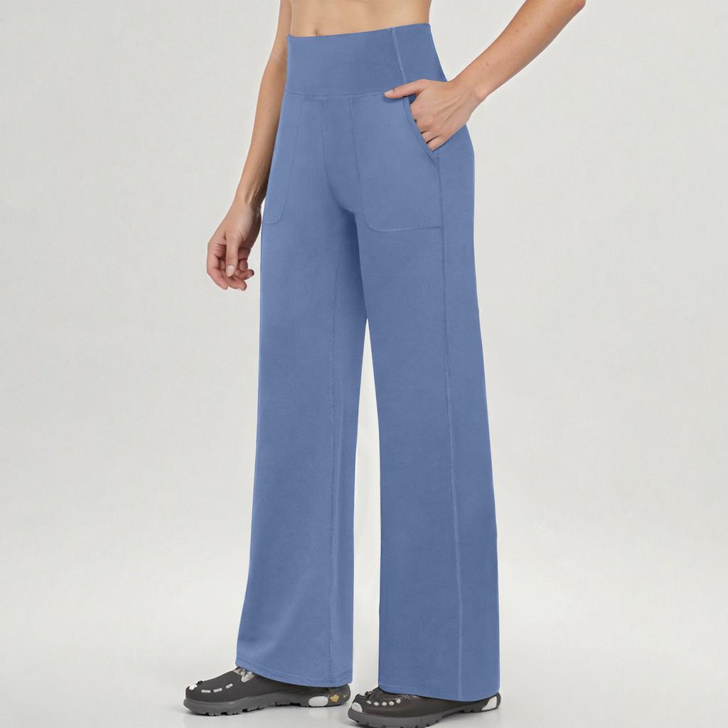 Yoga Pants Women Wide Leg Pants High Waist Stretch Dress Loose Casual Sweatpants With Pockets