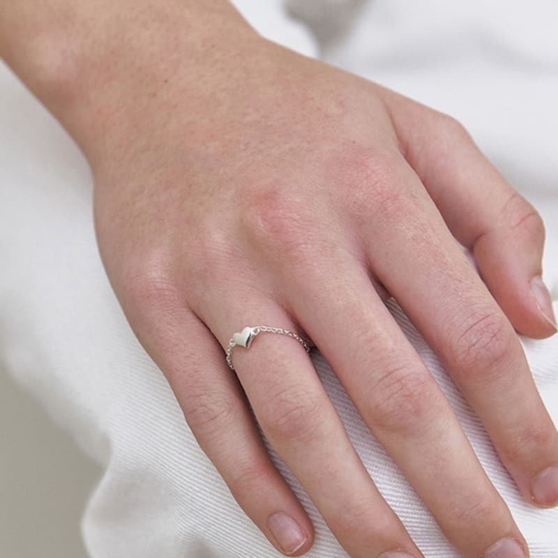 mimesi Heart Chain Ring